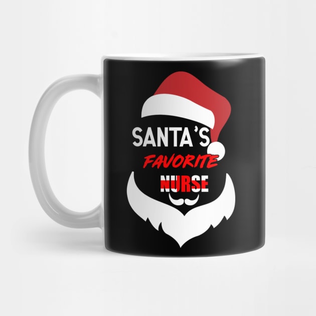 santa favorite nurse christmas gift by Flipodesigner